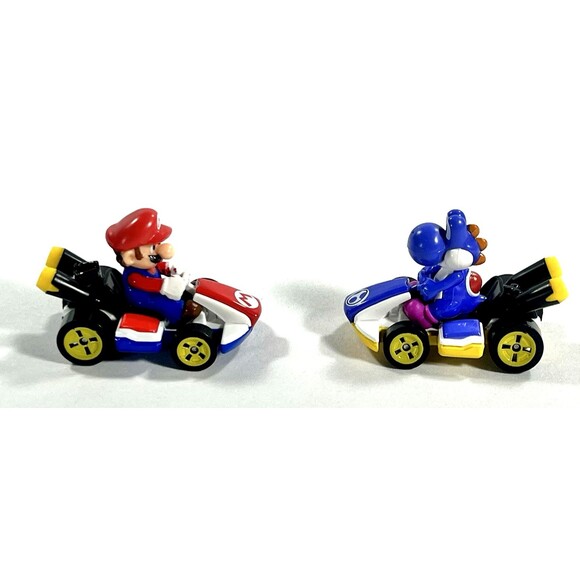 Mattel 2018 Nintendo Mario Kart Die-cast Toys Lot Of 2 Super Mario & Yoshi - Picture 2 of 8